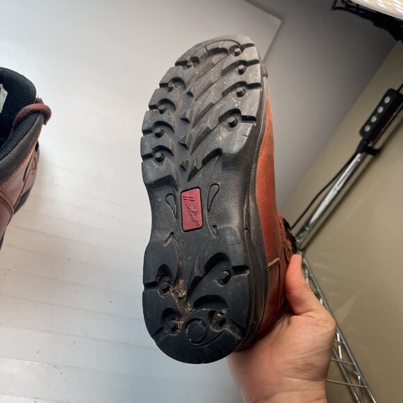 VINTAGE HAWKINS Gore-Tex Leather Walking Boots UK 4 Brown Leather boots Hiking - Picture 8 of 16